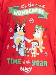 Character Red Bluey And Bingo Christmas Pyjamas - Image 6 of 7