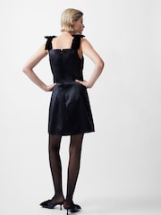 French Connection Black Carey Square Neck Dress - Image 2 of 4