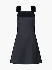 French Connection Black Carey Square Neck Dress - Image 4 of 4