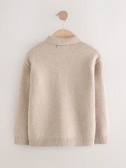 Neutral Knitted Cardigan (3-16yrs) - Image 2 of 4