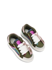 Kurt Geiger London Green Junior Mini Southbank Tag Trainers - Image 4 of 4