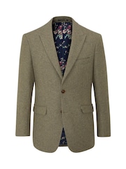 Verde - Chaqueta a medida con efecto tweed Ingram de Skopes - Imagen 4 de 5