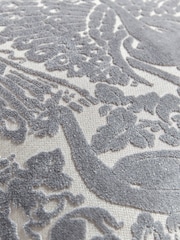 Laura Ashley Steel Peacock Damask Cushion - Image 3 of 4