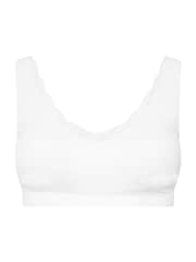 Yours Curve Black Seamfree Ribbed Lace Trim Bras 2 Pack - Image 5 of 5