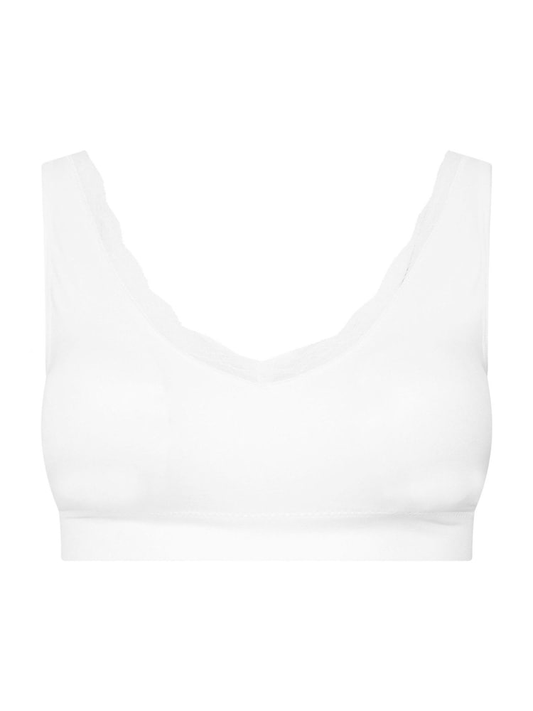 Yours Curve Black Seamfree Ribbed Lace Trim Bras 2 Pack - Image 5 of 5