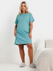 Yours Curve Grey Wellness Sleep T-Shirts 2 Pack - Image 2 of 8