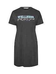 Yours Curve Grey Wellness Sleep T-Shirts 2 Pack - Image 7 of 8