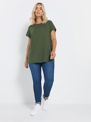 Yours Curve Pink Core Short Sleeve T-Shirts 3 Pack - Image 3 of 9