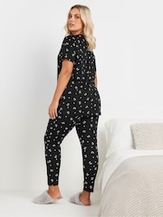 Yours Curve Heart 100% Cotton Cherries Tapered Pyjamas Set - صورة 2 من 5