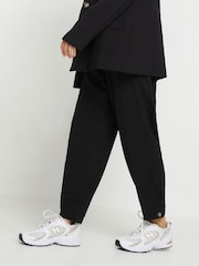 PixieGirl Petite Black Tailored Barrel Button Trousers - Image 4 of 5