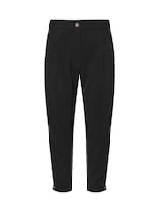 PixieGirl Petite Black Tailored Barrel Button Trousers - Image 5 of 5