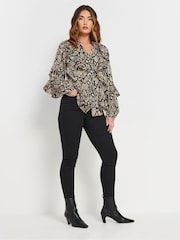 Long Tall Sally Natural Frilled Shirt - Image 2 of 5