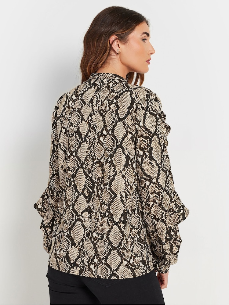 Long Tall Sally Natural Frilled Shirt - Image 3 of 5