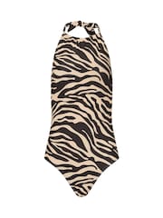Long Tall Sally Black Halterneck Swimsuit - Image 5 of 6