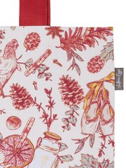 Victoria Eggs Red Twelve Days of Christmas Canvas Bag - Image 2 of 2