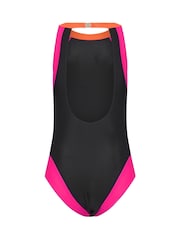 Long Tall Sally Black Sporty Colourblock Swimsuit - Image 6 of 6
