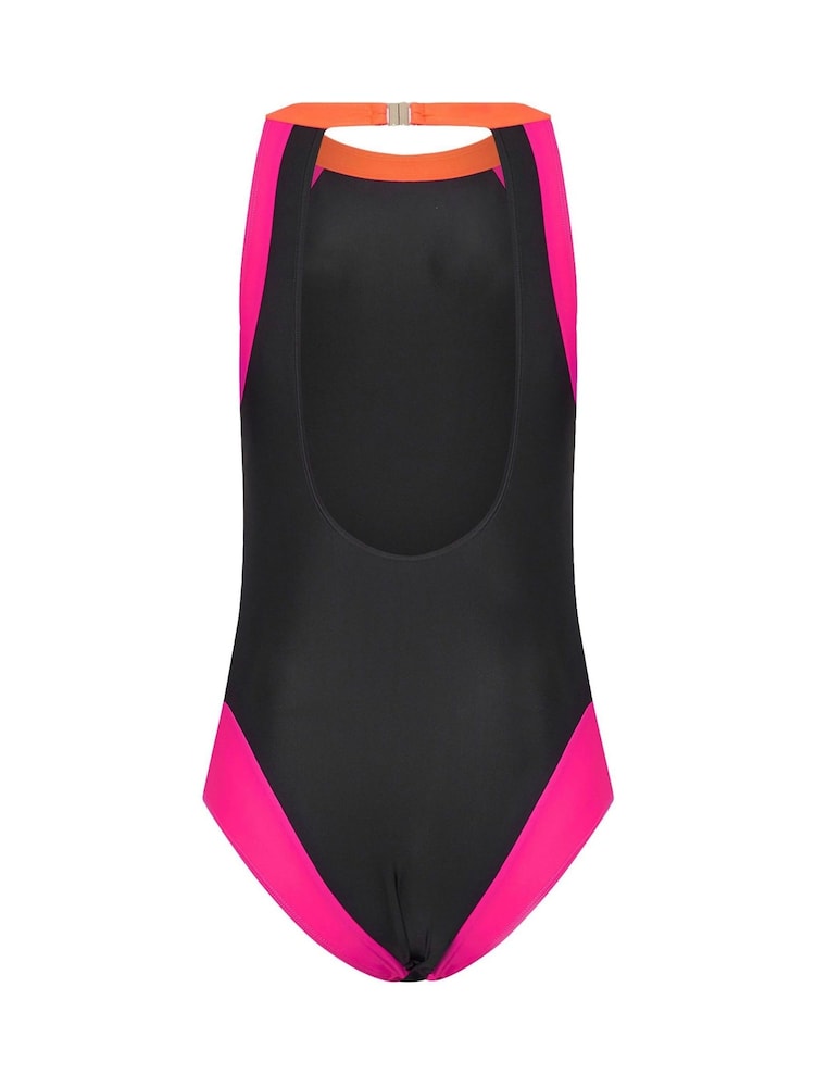 Long Tall Sally Black Sporty Colourblock Swimsuit - Image 6 of 6
