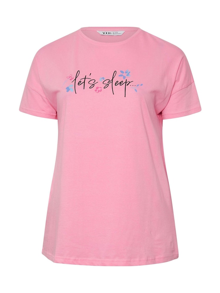 Yours Curve Love Sleep T-Shirt 100% Cotton Top - Imagen 5 de 5 Yours Curve Love Sleep T-Shirt 100% Cotton Top - Imagen 5 de 5