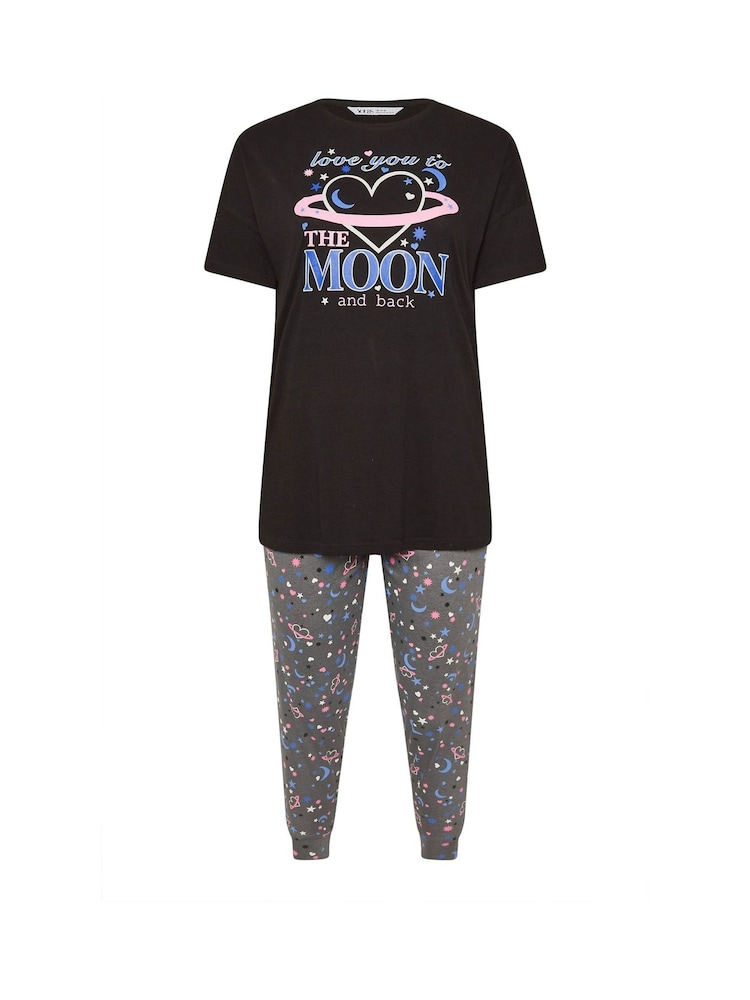 Yours Curve The Moon And Back Cuffed Pyjama Set - Imagen 5 de 5 Yours Curve The Moon And Back Cuffed Pyjama Set - Imagen 5 de 5