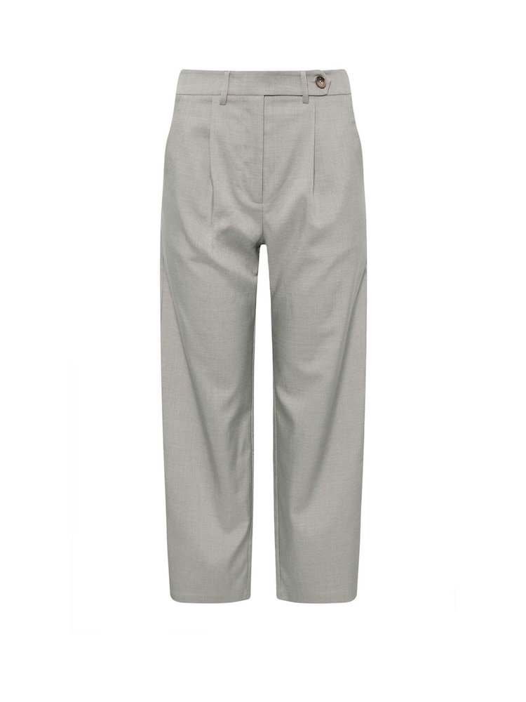 PixieGirl Petite Grey Tab Detail Wide Leg Trousers - Image 5 of 5 PixieGirl Petite Grey Tab Detail Wide Leg Trousers - Image 5 of 5