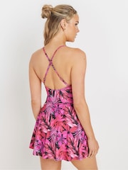 Long Tall Sally Tropical Badeanzug mit Rock - Bild 3 von 6