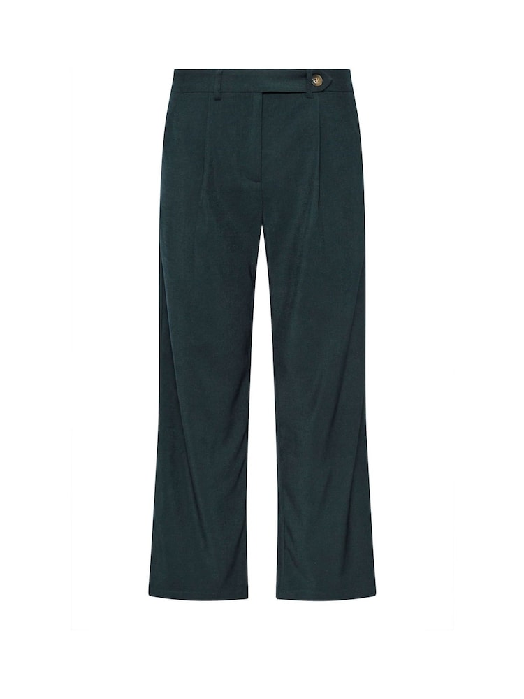 PixieGirl Petite Navy Blue Tailored Tab Wide Leg Trousers - Image 5 of 5
