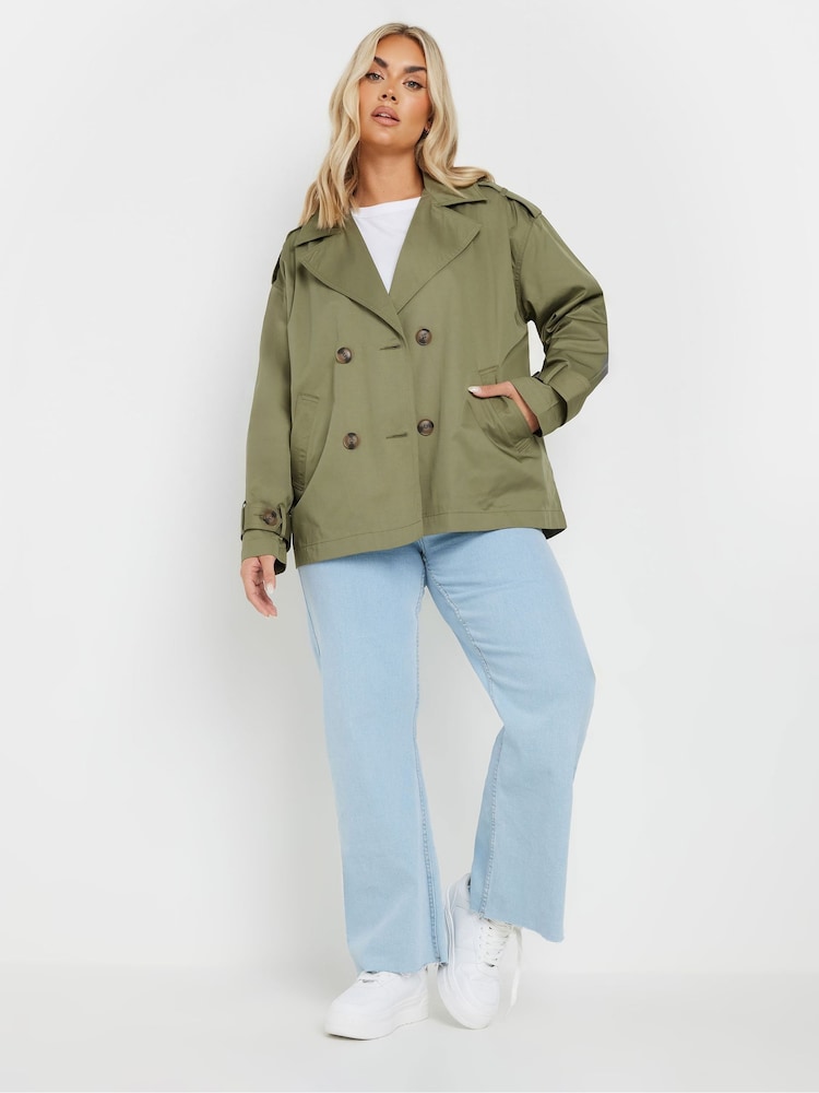 Yours Curve Short Trench Coat - Imagen 2 de 8
