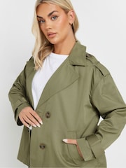 Yours Curve Short Trench Coat - Imagen 3 de 8