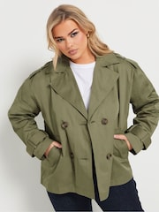 Yours Curve Short Trench Coat - Imagen 4 de 8
