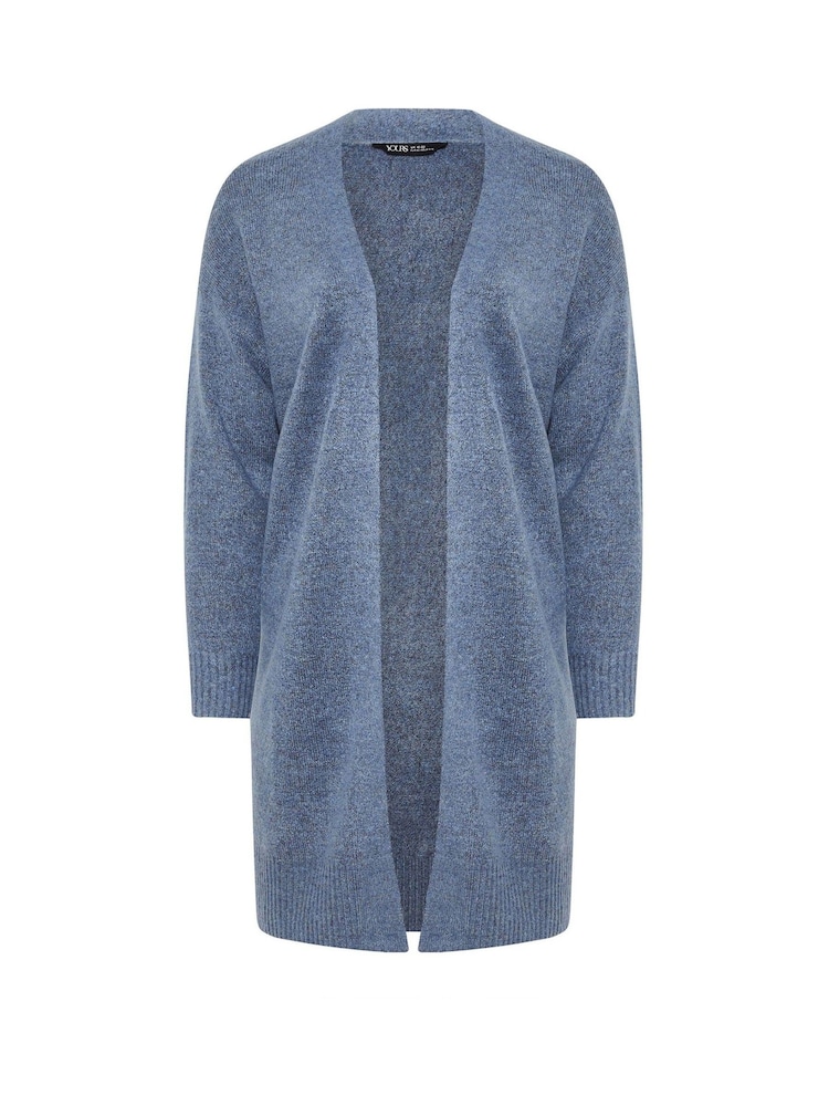 Yours Curve Blue Soft Handle Midi Cardigan - Image 5 of 5
