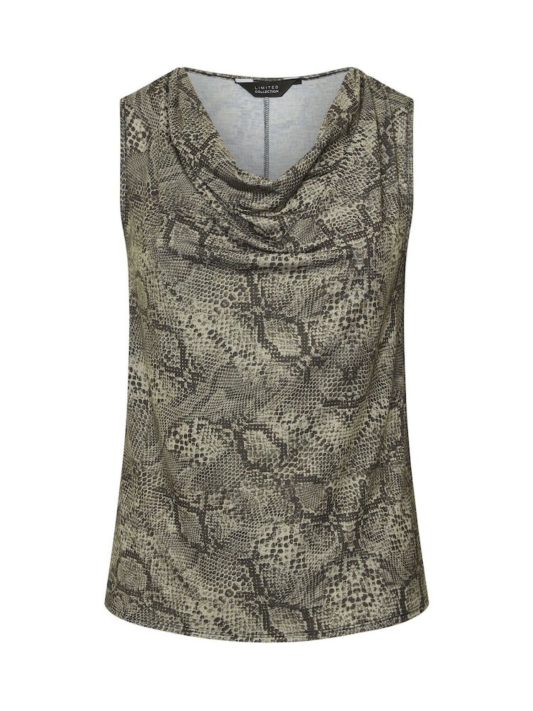 Yours Curve Green Limited Snake Top - Image 6 of 6