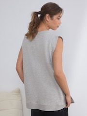 self. Grey Sweatshirt Tank Top - Image 2 of 10