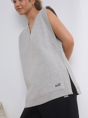 self. Grey Sweatshirt Tank Top - Image 5 of 10