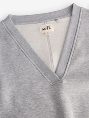self. Grey Sweatshirt Tank Top - Image 9 of 10