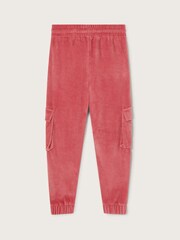 Monsoon Pink Velour Cargo Trousers - Image 2 of 3