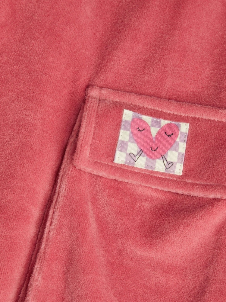 Monsoon Pink Velour Cargo Trousers - Image 3 of 3