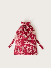 Monsoon Red Christmas Print Long Pyjamas Set - Image 4 of 4