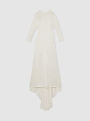 Blanco - Vestido largo de novia de satén duquesa Clemence Atelier de Reiss - Imagen 2 de 7
