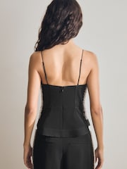 Negro - Reiss Preston Atelier Embellished Corset Top - Imagen 6 de 7
