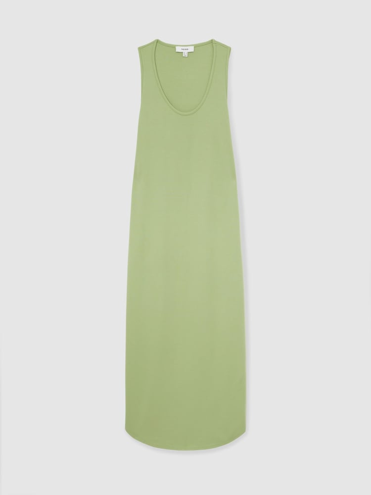 Reiss Green Peyton Jersey Knit Maxi Dress - Image 2 of 5