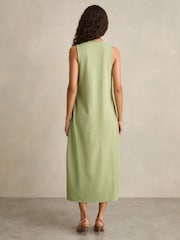 Reiss Green Peyton Jersey Knit Maxi Dress - Image 4 of 5