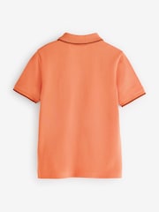 Tricou polo BOSS cu mânecă scurtă, logo și 100% bumbac din pichet - Image 2 of 8