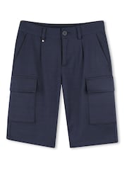 BOSS Blue Cargo Pocket Chino Shorts - Image 1 of 2