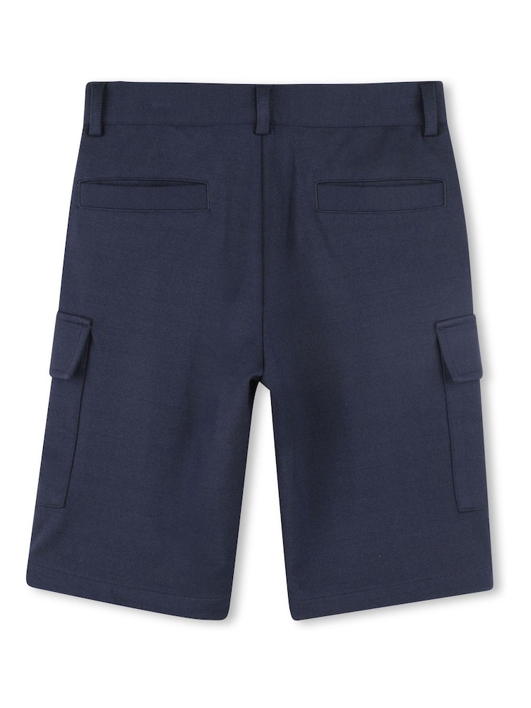 BOSS Blue Cargo Pocket Chino Shorts - Image 2 of 2 BOSS Blue Cargo Pocket Chino Shorts - Image 2 of 2