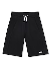 BOSS Black Logo Jersey Shorts - Image 1 of 2