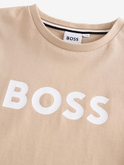 BOSS Natural Logo Short Sleeve T-Shirt - Image 3 of 3