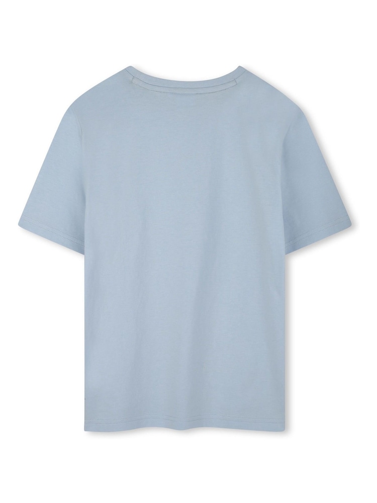BOSS Blue Triple Logo Short Sleeve T-Shirt - Image 2 of 2