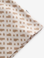 BOSS Natural All Over Logo Short Sleeve T-Shirt - Image 3 of 4