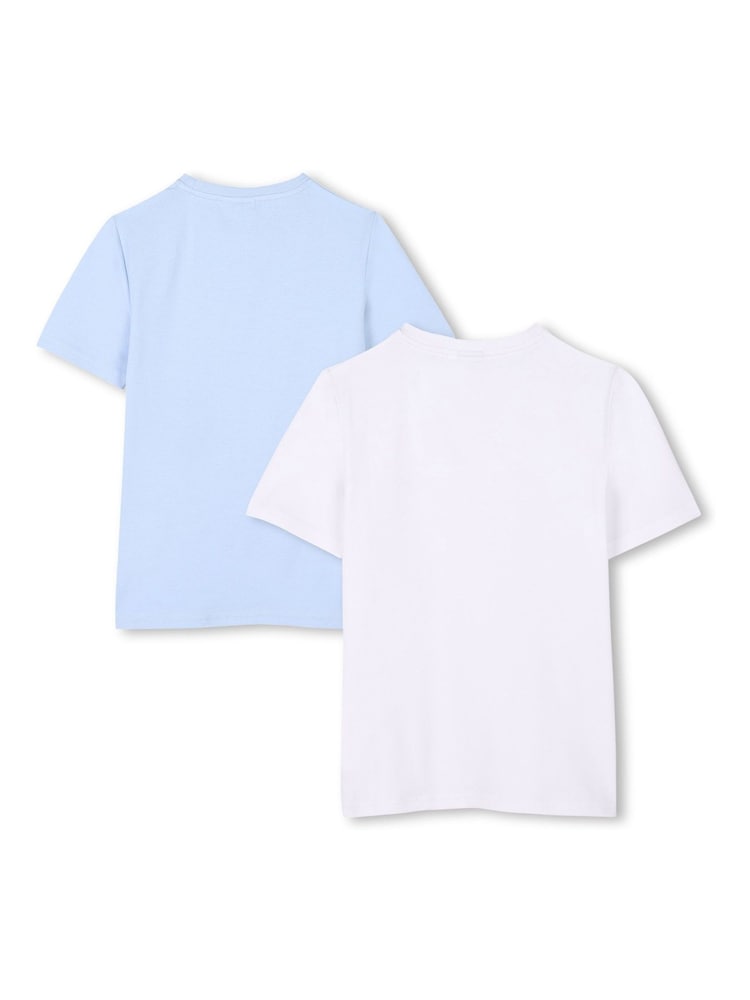 BOSS Blue Chest Logo Short Sleeve T-Shirts 2 Pack - Image 2 of 6 BOSS Blue Chest Logo Short Sleeve T-Shirts 2 Pack - Image 2 of 6