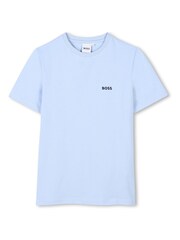 BOSS Blue Chest Logo Short Sleeve T-Shirts 2 Pack - Image 3 of 6